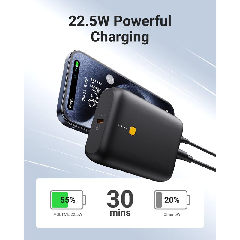 Voltme Hypercore 10K Lite 22.5W Power Bank (Black)