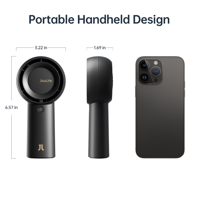 Jisulife FA43-Black HandFan Life5 Plus 6000mAh (Black)
