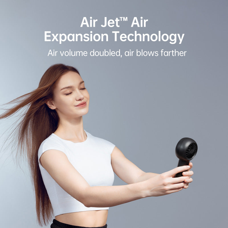 Jisulife FA43-Black HandFan Life5 Plus 6000mAh (Black)