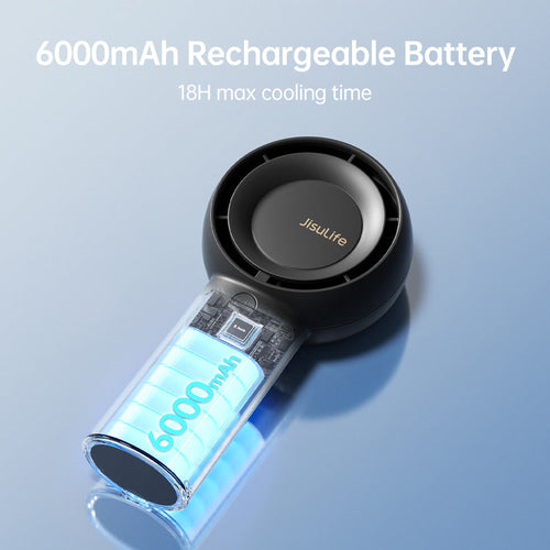 Jisulife FA43-Black HandFan Life5 Plus 6000mAh (Black)