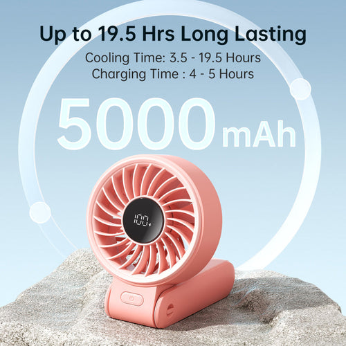 Jisulife Life7-Black Handheld Fan 5000mAh (Black)