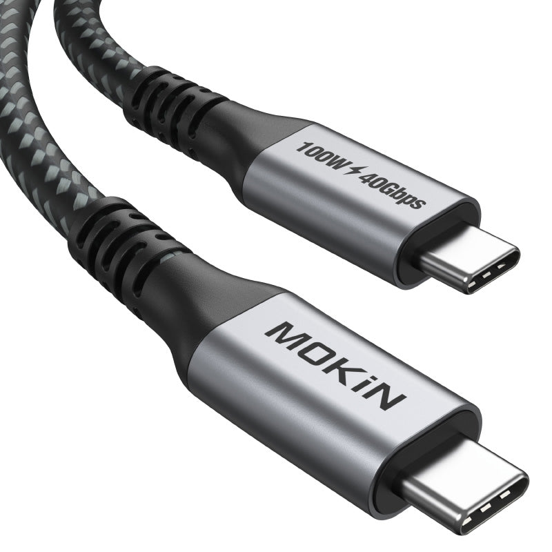 Mokin CC0118 USB4 40Gbps 100W PD USB C Cable 1.8m (Grey)
