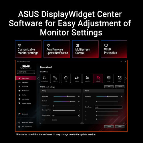 Asus ROG Swift OLED PG32UCDMR - 31.5 UHD QD-OLED 240Hz Gaming Monitor