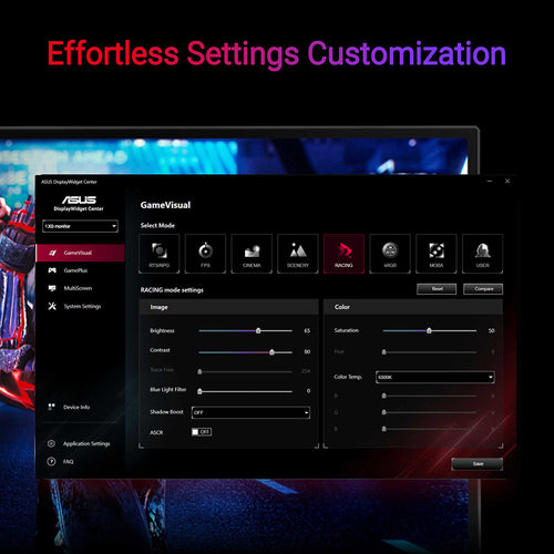 Asus ROG Strix XG27ACMS - 27 QHD Fast IPS 320Hz(OC) USB Type-C Gaming Monitor