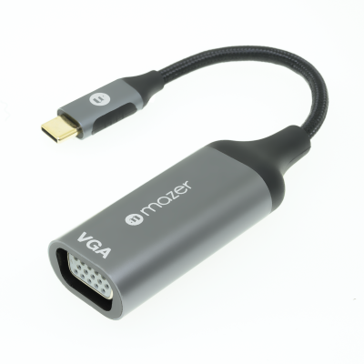 Mazer USB-C to VGA 1080P/60Hz Video Adapter (M-USBCAL351-GY)
