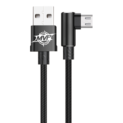 Kucipa K254 USB A to Micro USB Charging Cable 0.2M Black