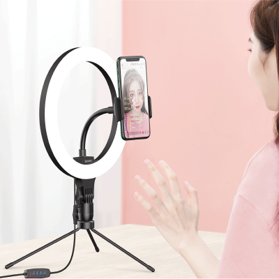 Baseus CRZB10-A01 Selfie LED Ring Light with Tripod & Holder
