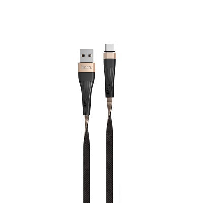 Hoco U39 USB A to Type-C USB2.0 2.1A Cable 1M Gold+Black