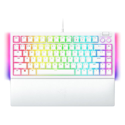 Razer BlackWidow V4 75% Wired Gaming Keyboard (White)
