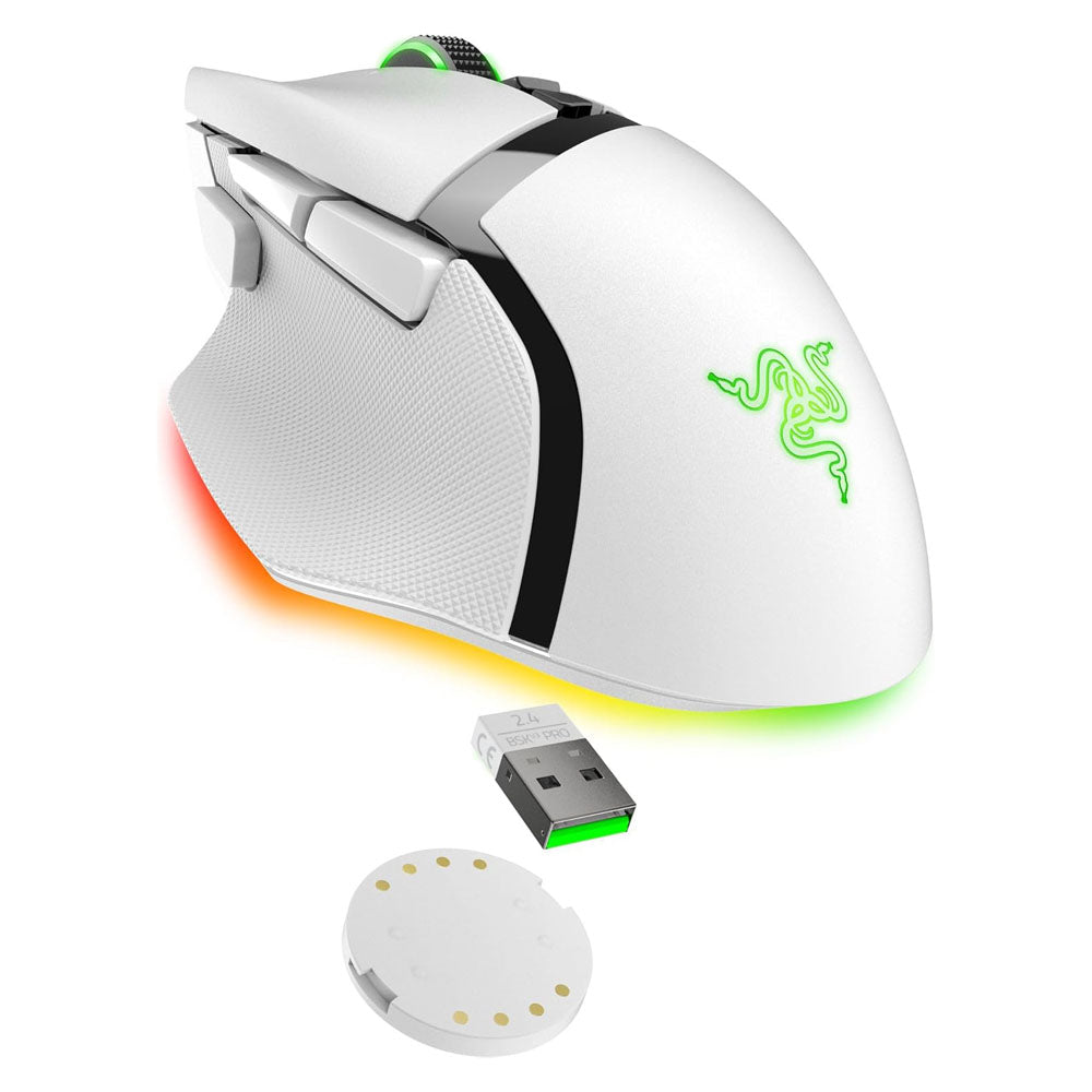 Razer Basilisk V3 Pro Wireless Gaming Mouse (White) – Challenger