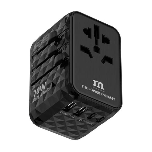 Redmonster World Plug Pro PD70W Universal Travel Adapter (Black)