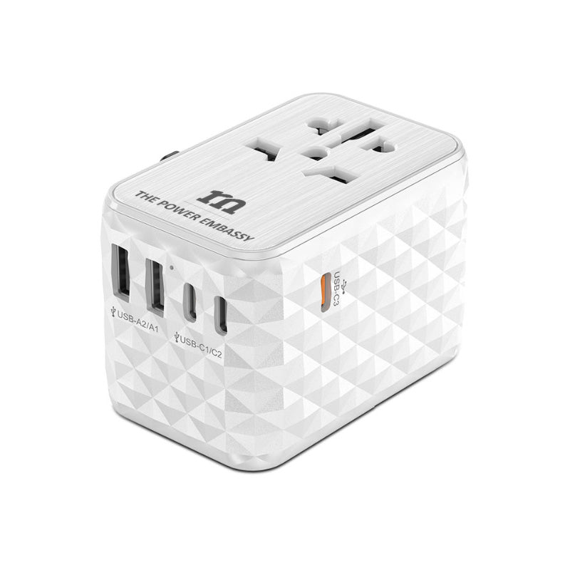 Redmonster World Plug Pro PD70W Universal Travel Adapter (White)