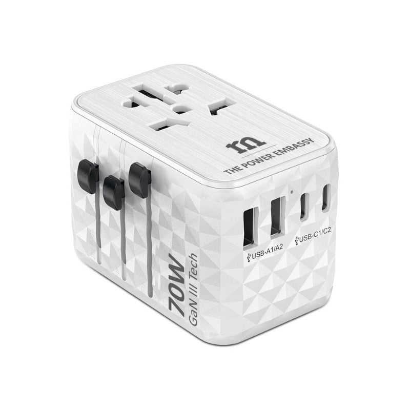 Redmonster World Plug Pro PD70W Universal Travel Adapter (White)