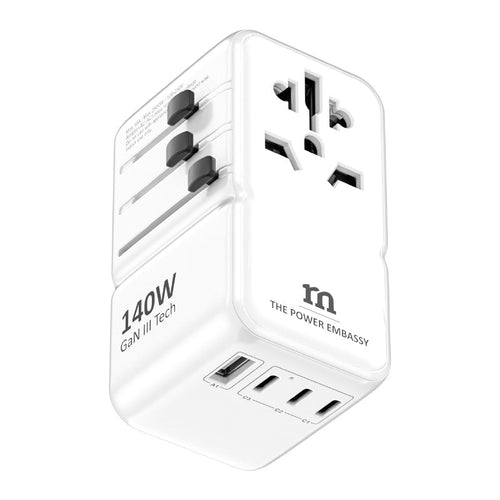 Redmonster World Plug Premium PD140W Universal Travel Adapter (White)