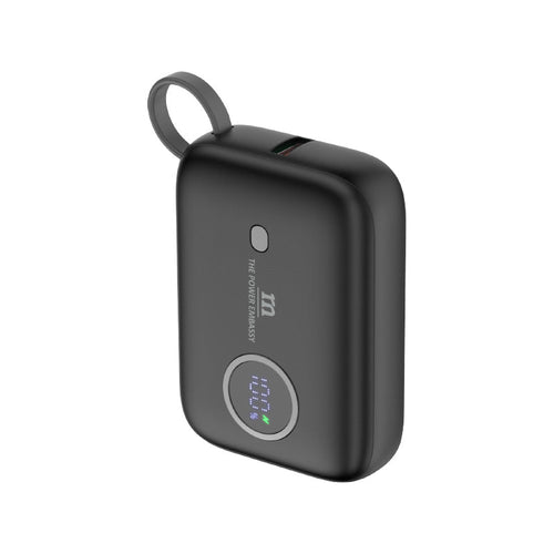 Redmonster Power Bang Mini 10000mAh PD20W with Built-in USB-C Cable (Black)