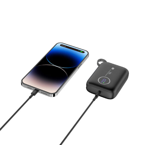 Redmonster Power Bang Mini 10000mAh PD20W with Built-in USB-C Cable (Black)