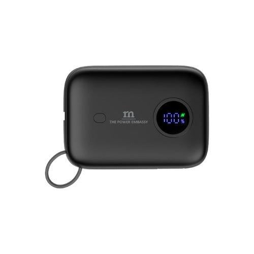Redmonster Power Bang Mini 10000mAh PD20W with Built-in USB-C Cable (Black)