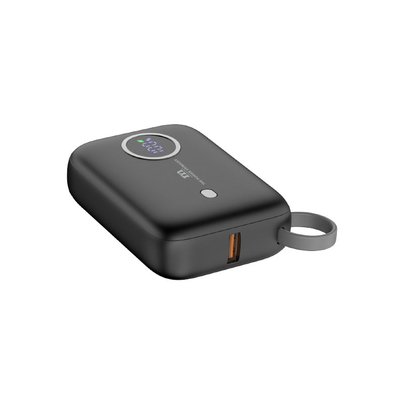 Redmonster Power Bang Mini 10000mAh PD20W with Built-in USB-C Cable (Black)