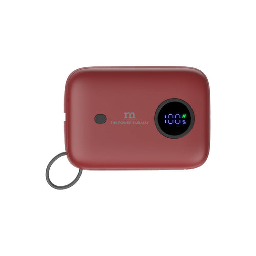 Redmonster Power Bang Mini 10000mAh PD20W with Built-in USB-C Cable (Red)
