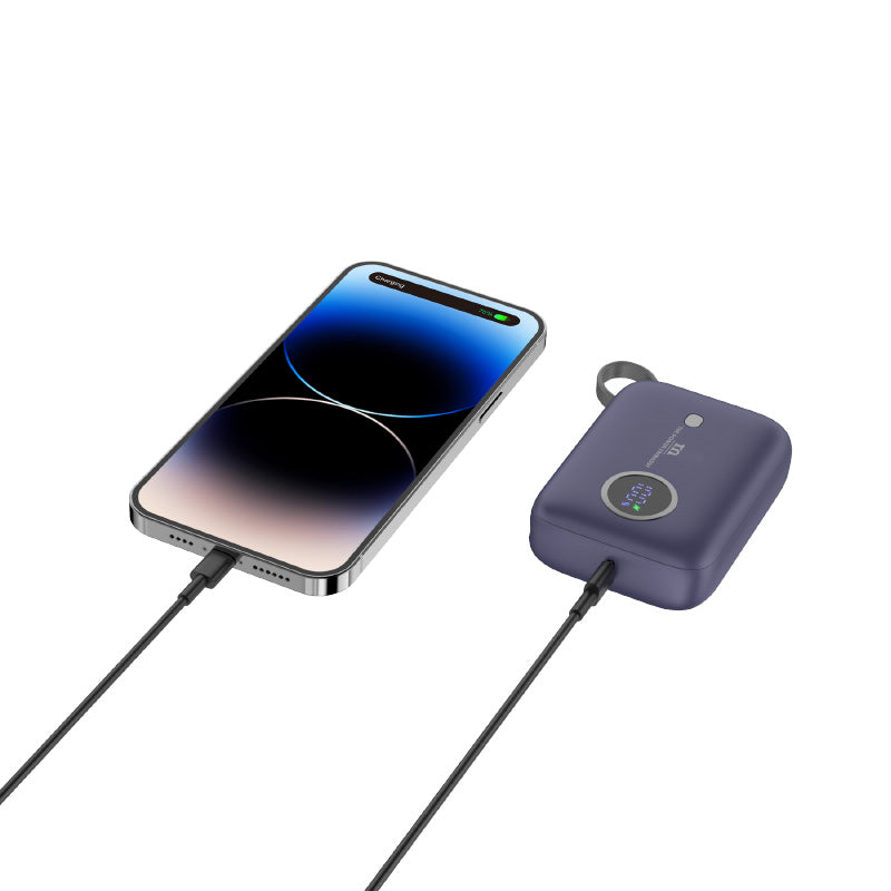 Redmonster Power Bang Mini 10000mAh PD20W with Built-in USB-C Cable (Blue)