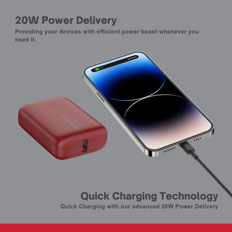 Redmonster Thunder Up+ Mini 10000mAh PD20W Power Bank (White)