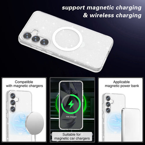 Redmonster Galaxy S25+ Hybrid Mag Stand Crystal Armour Tough