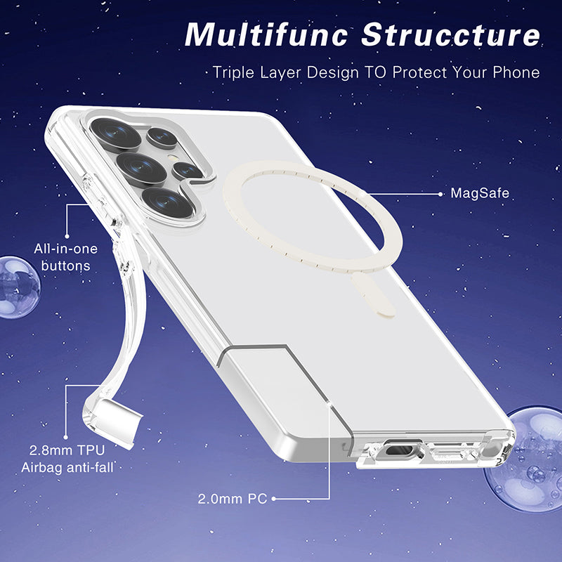 Redmonster Galaxy S25 Ultra Hybrid Mag Clear Armour Tough