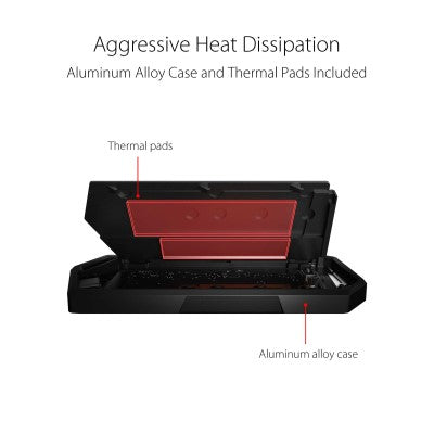ASUS Storage ROG Strix Arion ESD-S1C/BLK M.2 NVMe SSD Enclosure
