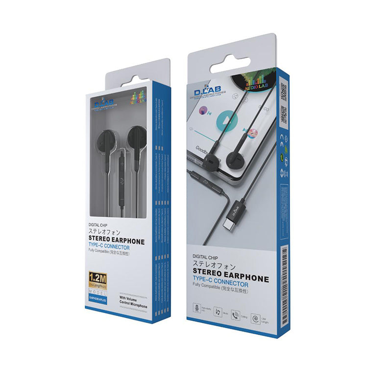DLab Type C Stereo Earphones