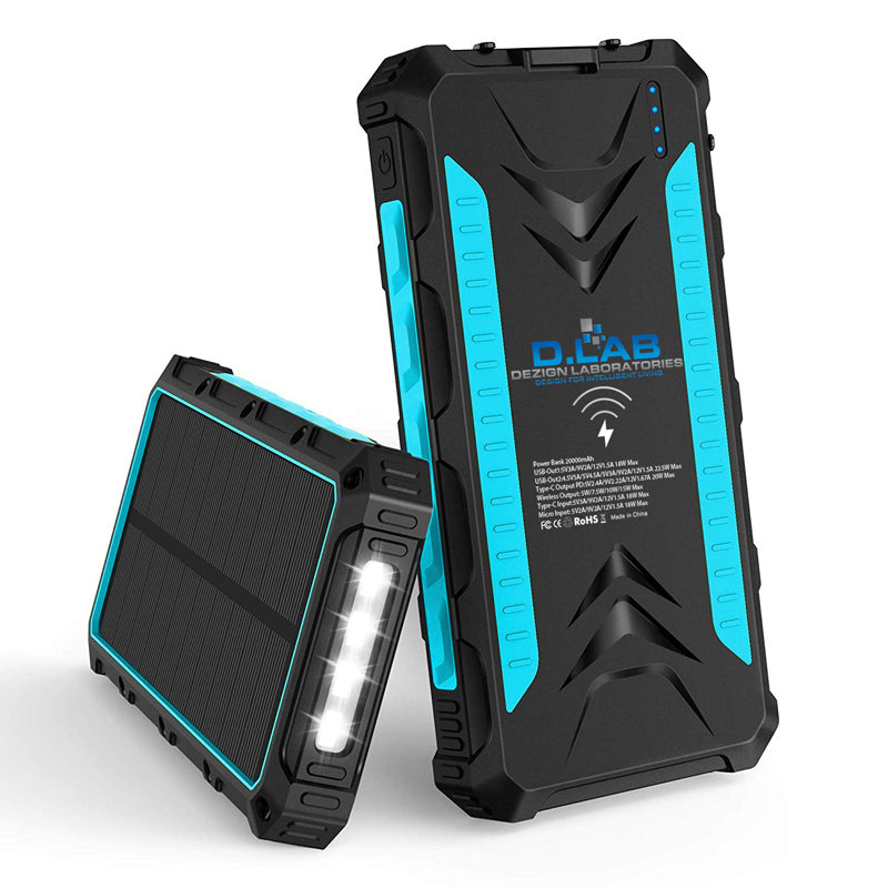 DLab SPB20P 20000mAh Solar Powerbank Pro (Blue)