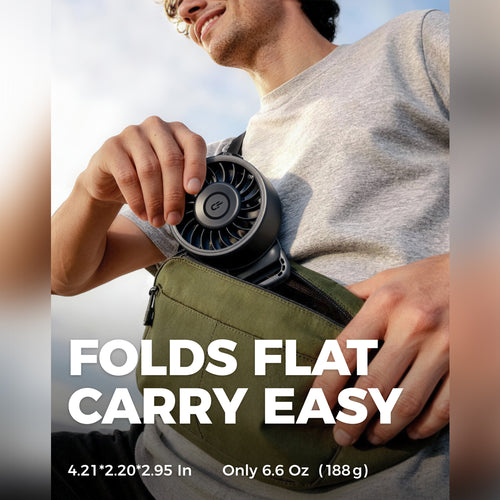 DiveBlues D6036-12PACK#1 Fanzy Handheld Fan Black
