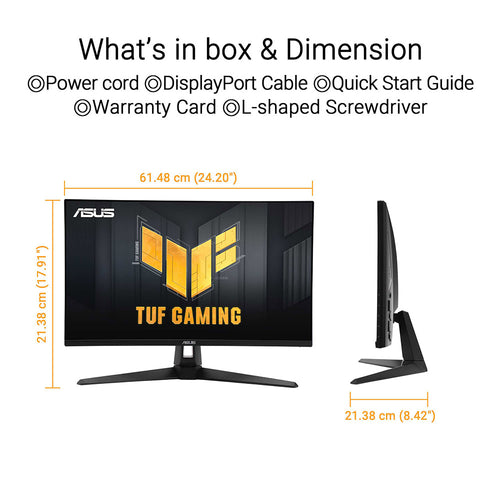 Asus TUF Gaming VG27UQ1A - 27 UHD Fast IPS 160Hz Gaming Monitor