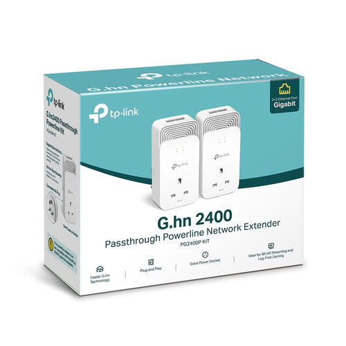 TP-Link PG2400P Kit G.hn2400 Passthrough Powerline Kit