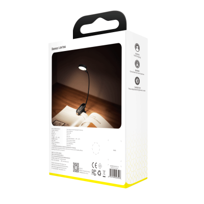 Baseus DGRAD-0G Comfort Reading Mini Clip Lamp (Dark Gray)
