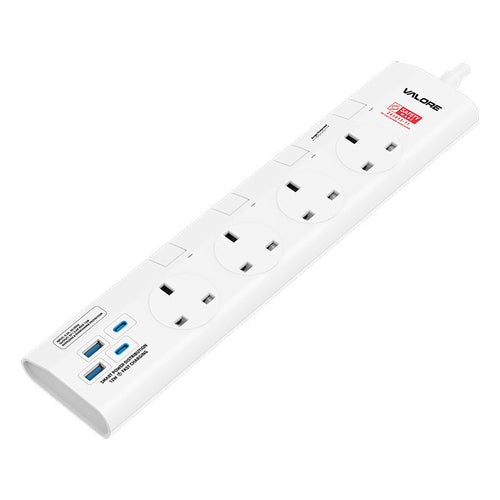 Valore Power Extension Socket 3M (AC-Z43UK2A2C) - White