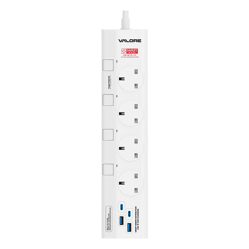 Valore Power Extension Socket 3M (AC-Z43UK2A2C) - White