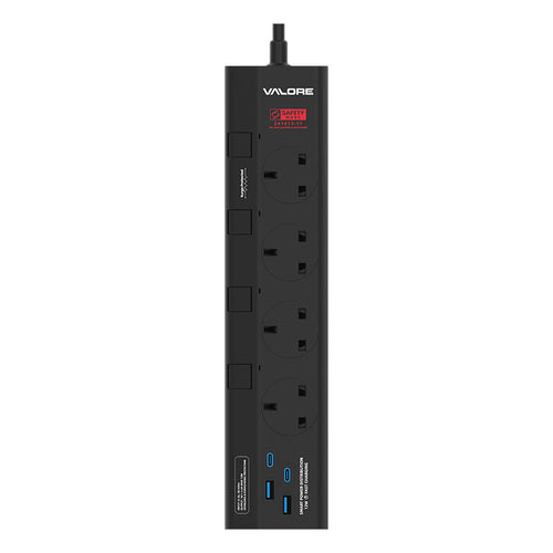Valore Power Extension Socket 3M (AC-Z43UK2A2C) - Black