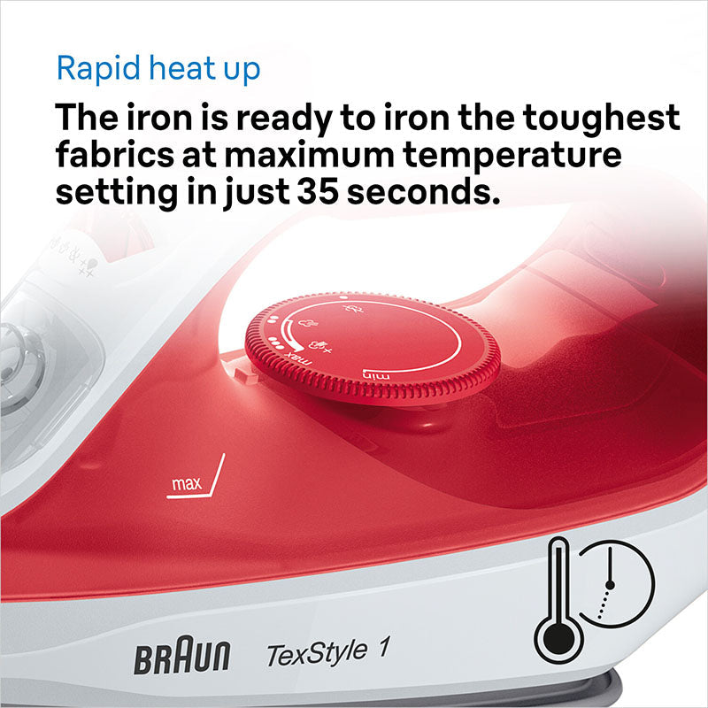 Braun 12710000-SI1019RD Steam Iron