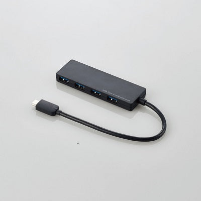 Elecom U3HC-A429BBK Ultra-thin Type-C to USB3.1 Gen1 4 Port