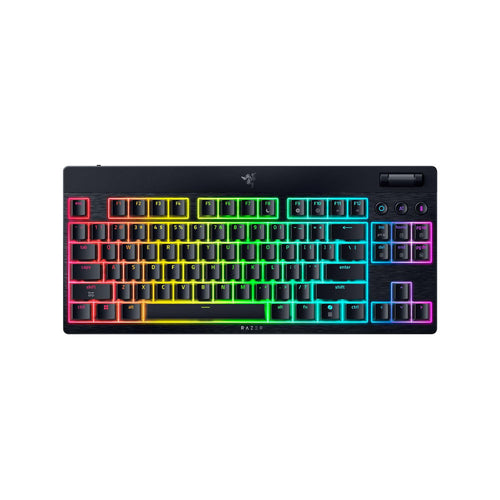 Razer BlackWidow V4 Low-Profile TKL HyperSpeed Wireless Gaming Keyboard (Orange Switch)