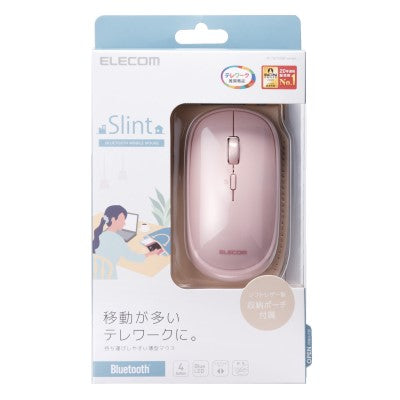 Elecom Bluetooth LED Mouse with Pouch (Pink)
