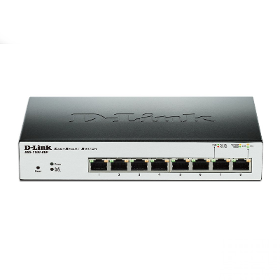 D-Link 8-Port EasySmart Gigabit Ethernet PoE Switch