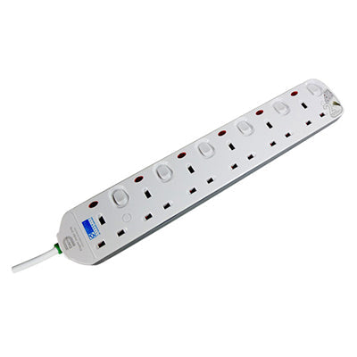 Daiyo DE296 6 Way 2M Socket Strip with Surge Protector
