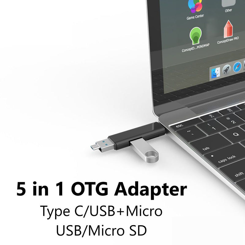 Moveteck NB1249 5-in1 OTG Adapter