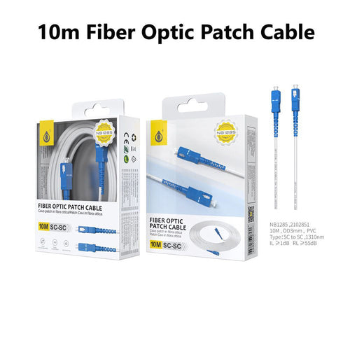 Moveteck NB1285 Fiber Optic Patch Cable 10M