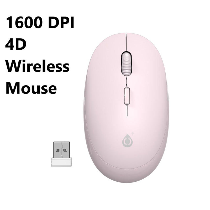 Moveteck NG6049 Wireless Mouse 2.4 Ghz 4D 1600DPI (Pink)