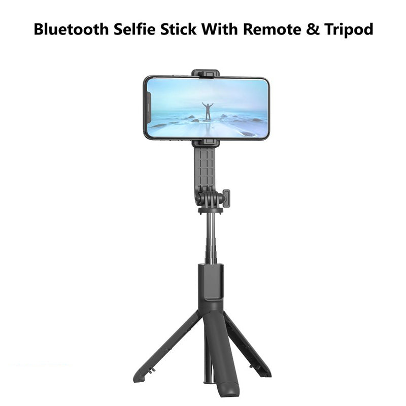Moveteck TE5024 BT Selfie-Stick With Remote & Tripod (Black)
