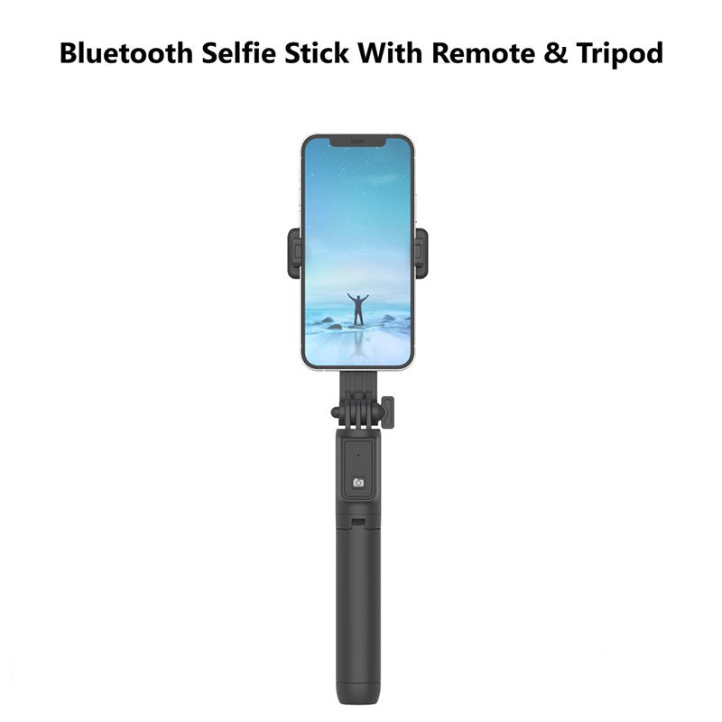 Moveteck TE5024 BT Selfie-Stick With Remote & Tripod (Black)