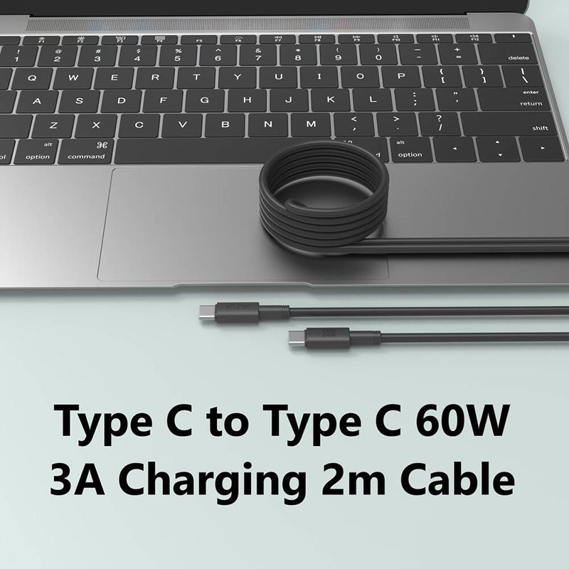 Moveteck TB1323 Type C to Type C 60W 3A 2M Cable (Black)