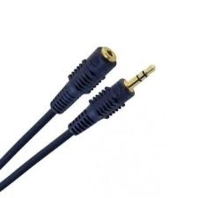 Daiyo 3.5mm Mini Earphone Extension (2m) (Black)